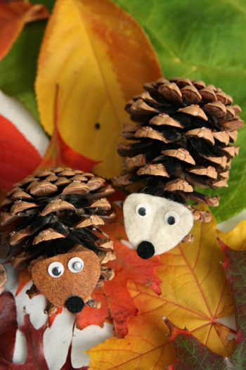 Pinecone Hedgehogs | Fun Family Crafts