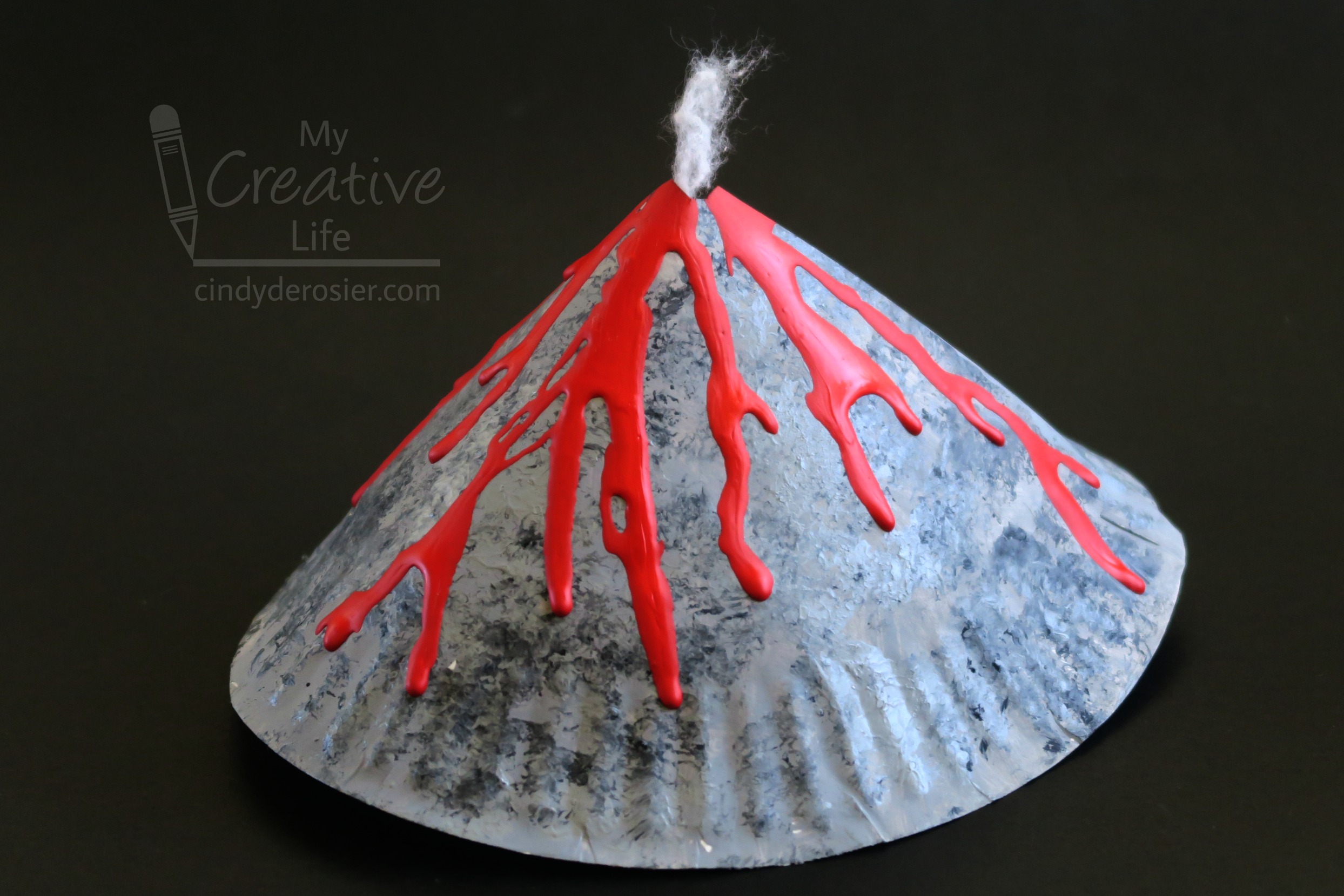 Paper Plate Volcano | Fun Family Crafts
