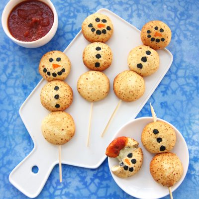 Cheesy Snowman Snacks | Fun Family Crafts