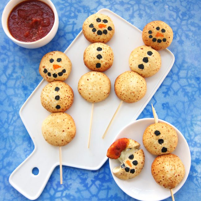 Cheesy Snowman Snacks Fun Family Crafts