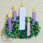 Tissue Paper Advent Wreath | Fun Family Crafts