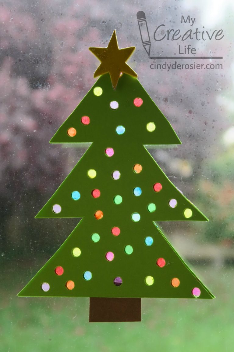 Christmas Tree Suncatcher | Fun Family Crafts