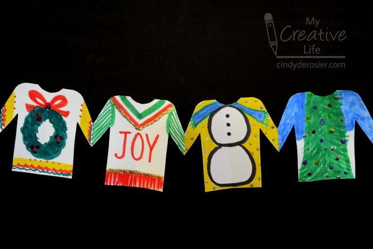 Ugly Christmas Sweater Garland Fun Family Crafts