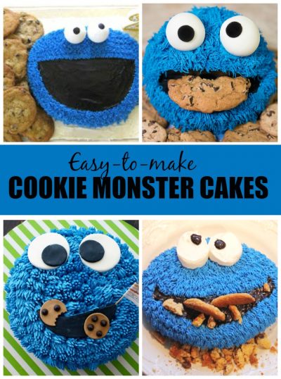 easy Cookie Monster cakes