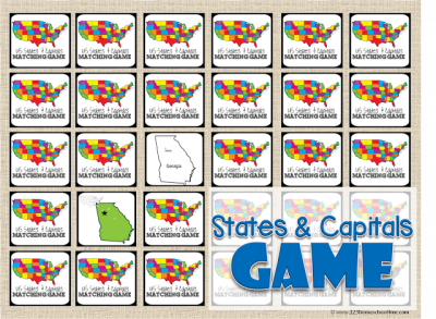 States and Capitals Game