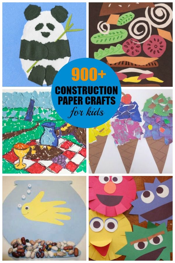 Construction Paper Crafts {Easy Craft Ideas Using Construction Paper}