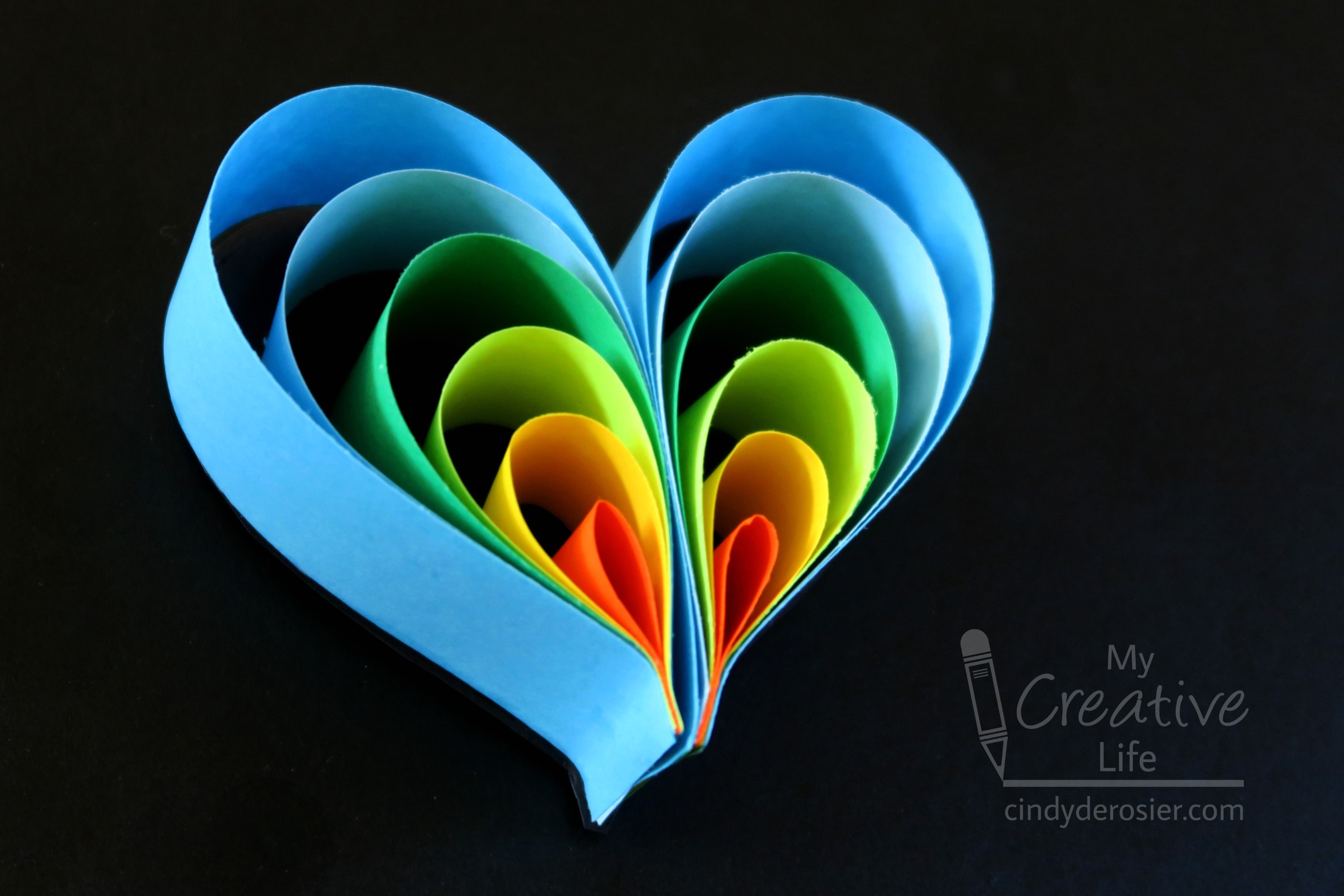 Paper Heart Magnet | Fun Family Crafts