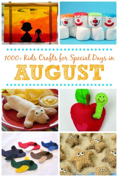 kids crafts for special days in August