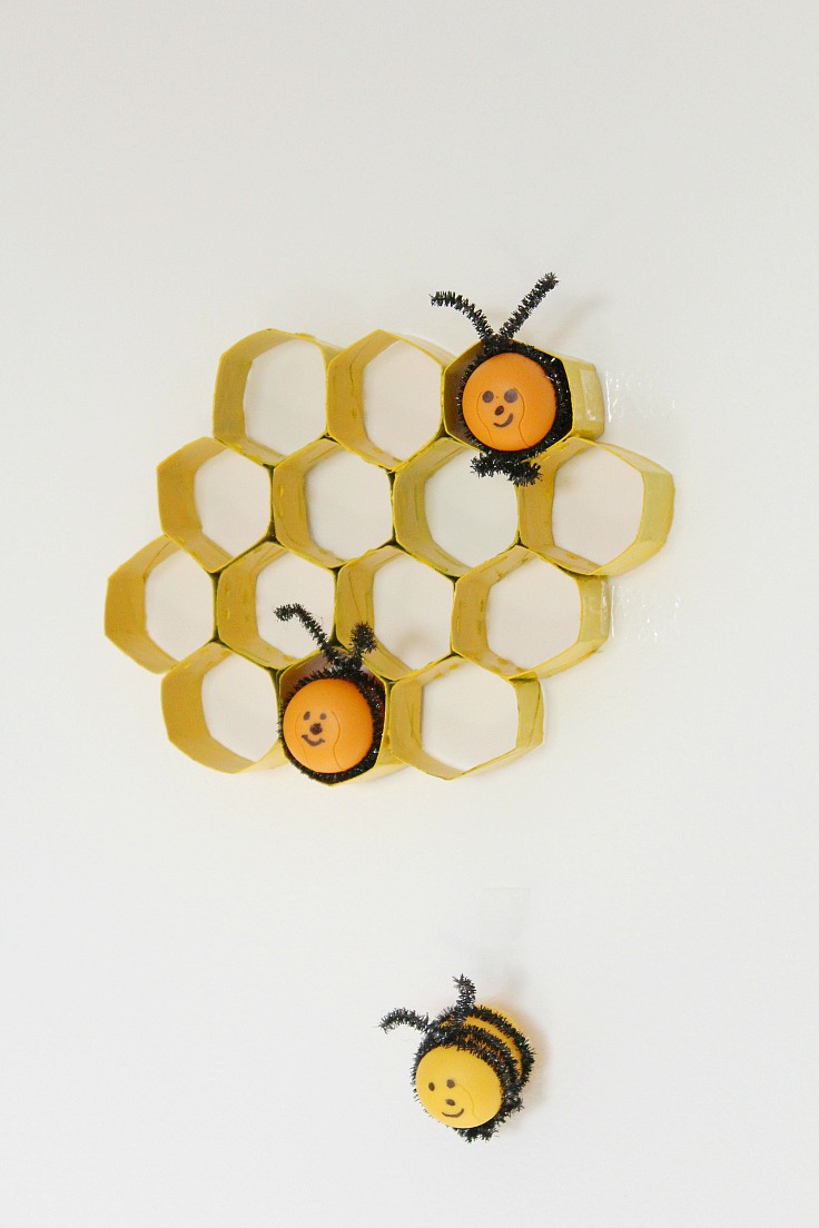 Kinder Egg Bees | Fun Family Crafts