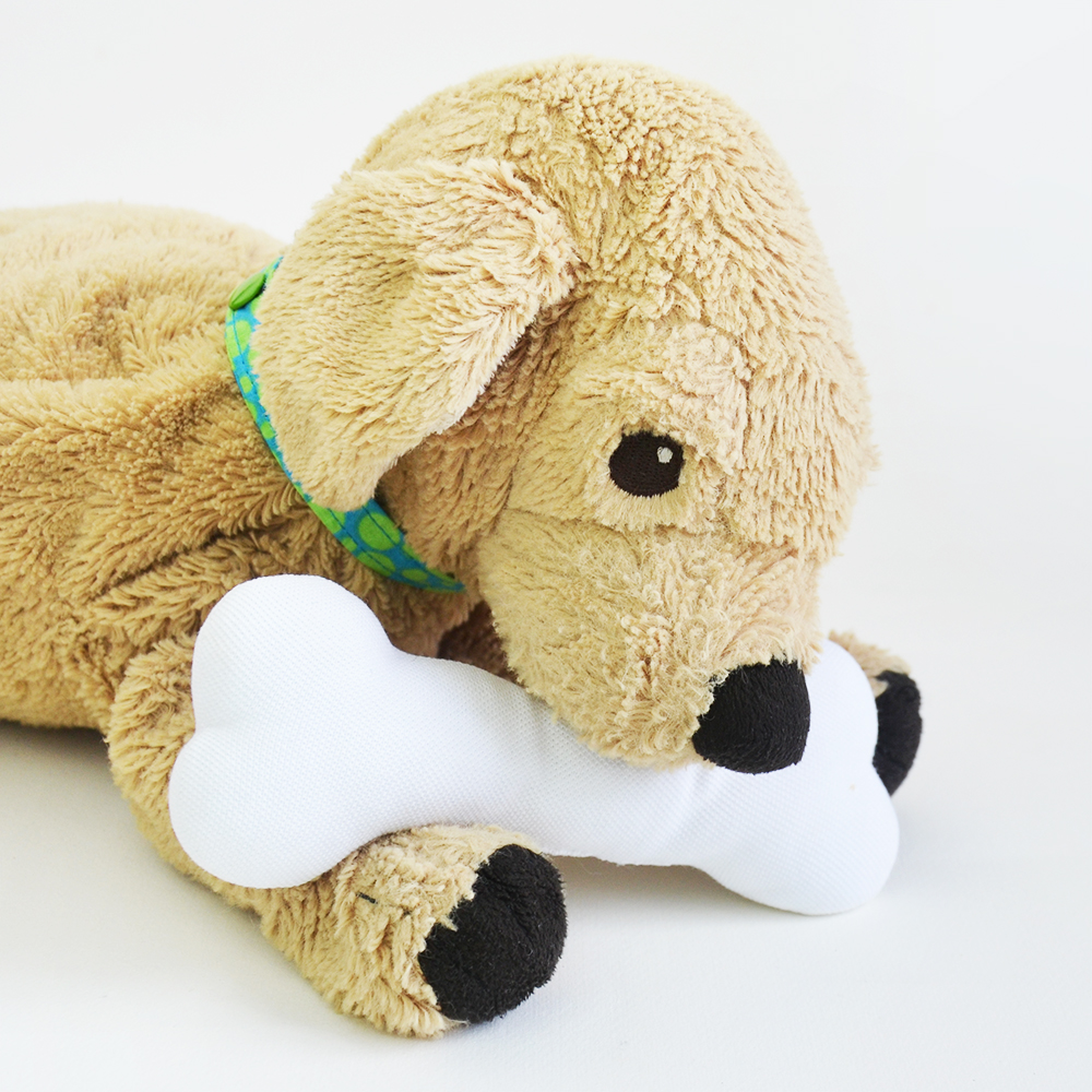 plush bone dog toy