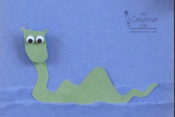 Construction Paper Sea Serpent | Fun Family Crafts