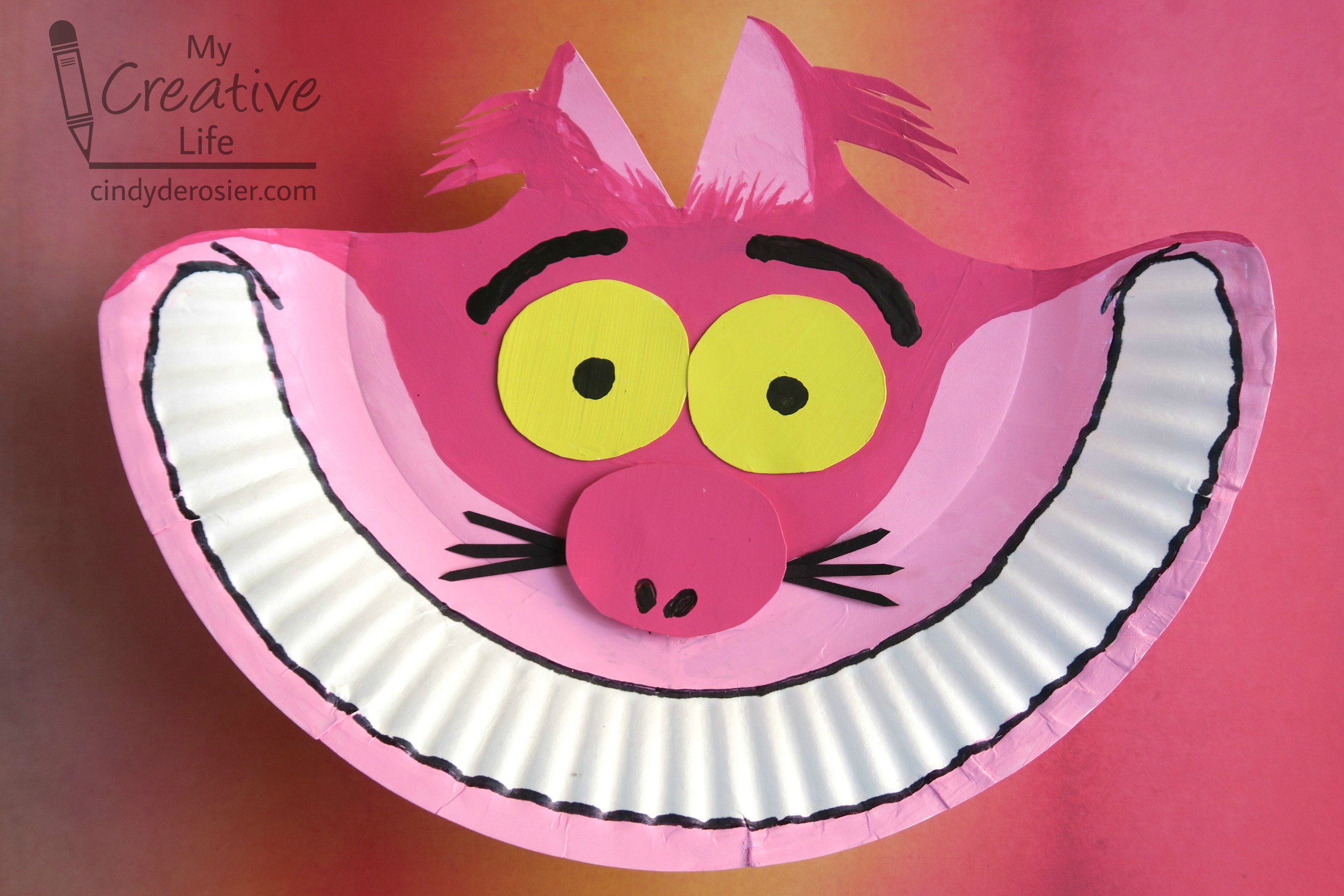 Paper Plate Cheshire Cat | Fun Family Crafts