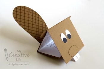 Dimensional Beaver Card | Fun Family Crafts