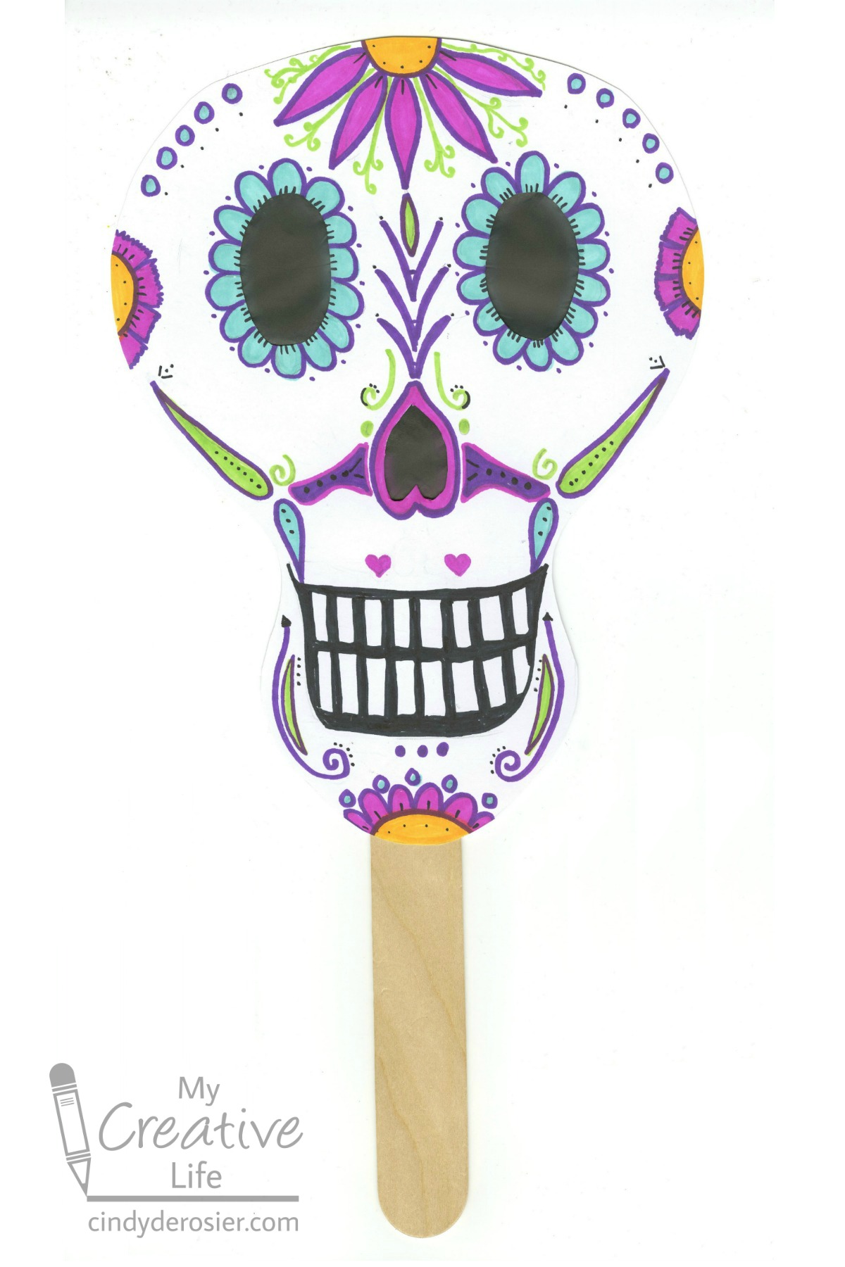 Paper Plate Calavera Masks  Day of the Dead Crafts - Twinkl