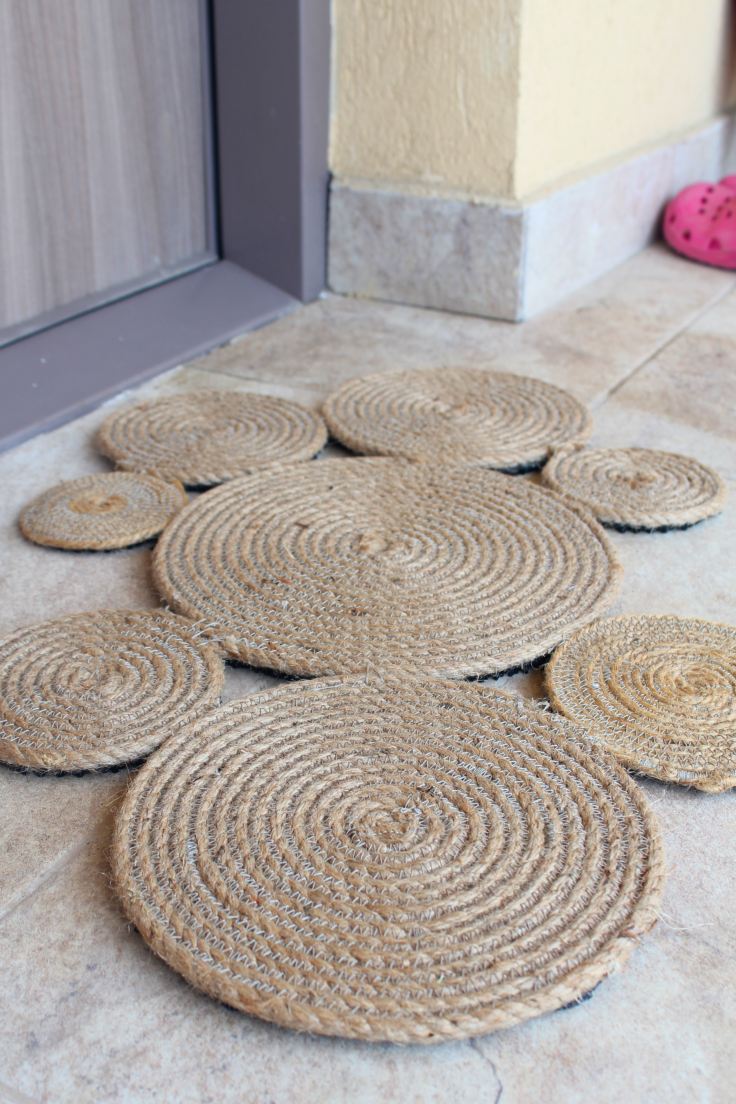 Coiled Rope Rug Fun Family Crafts