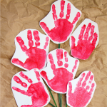 Handprint Roses | Fun Family Crafts