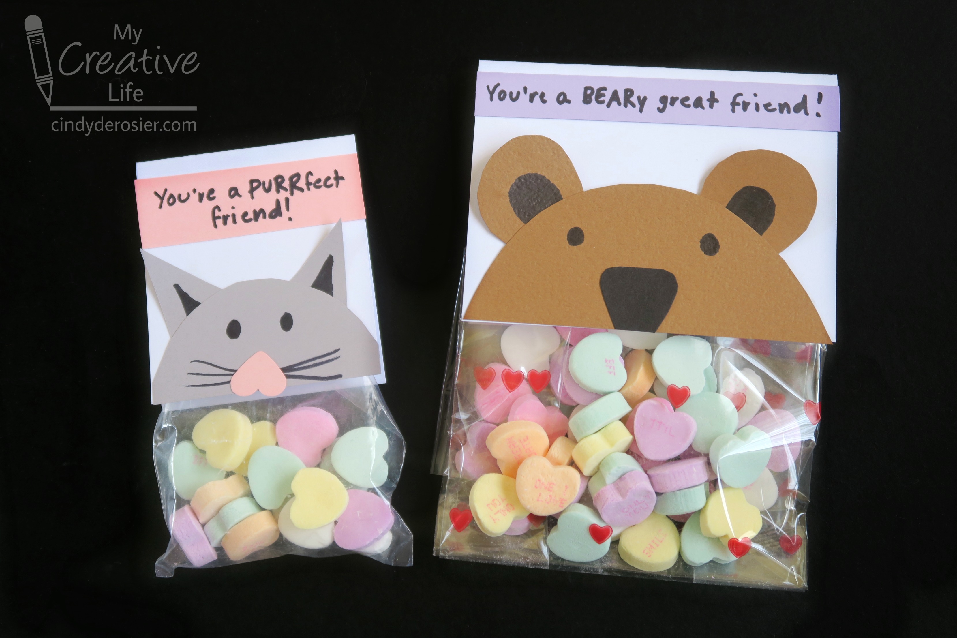 Bear and Cat Treat Toppers Fun Family Crafts