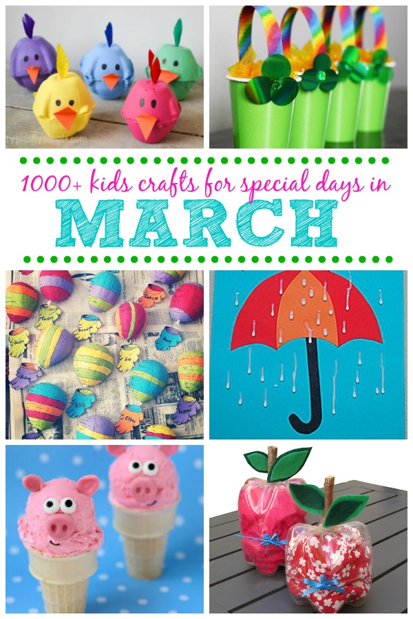 Kids Crafts for Special Days in March Fun Family Crafts