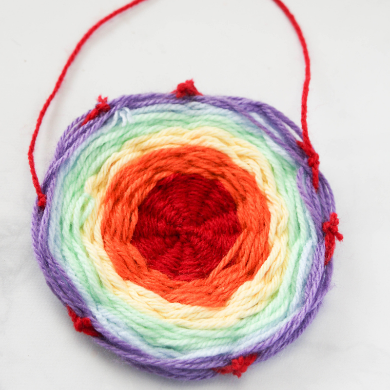 Rainbow Yarn Art Fun Family Crafts