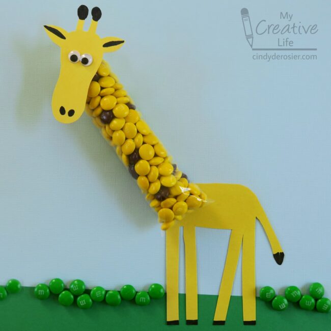 Paper Roll Giraffe Craft For Kids - Recycled Animal Craft
