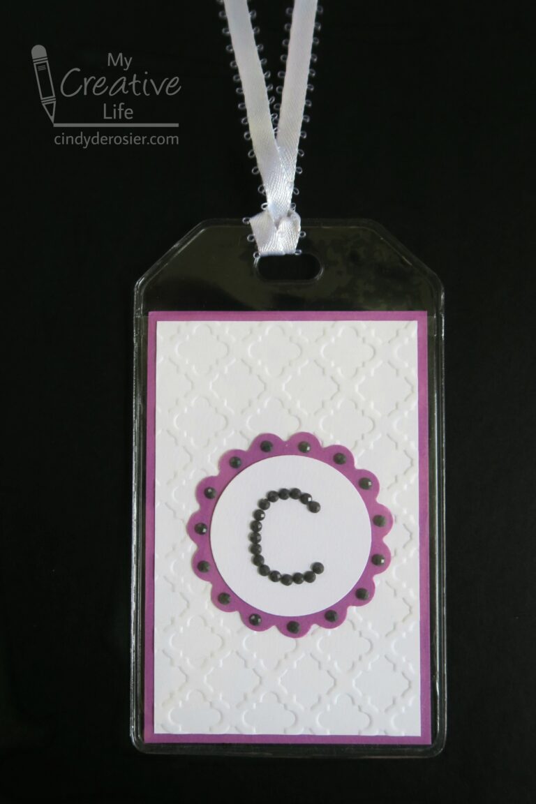 Diamond Art Monogram Luggage Tag Fun Family Crafts