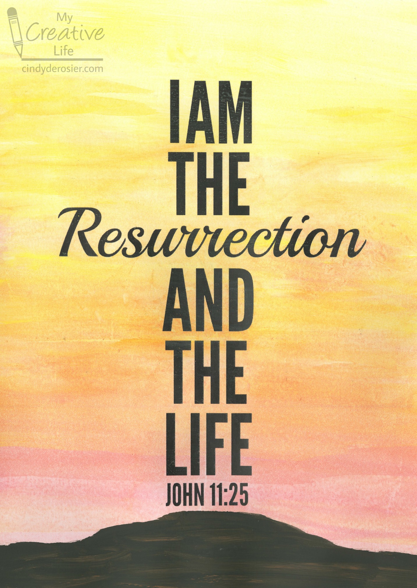 Easter Artwork Inspired by John 11:25 | Fun Family Crafts