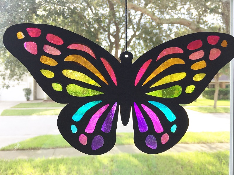 Butterfly Sun Catchers | Fun Family Crafts