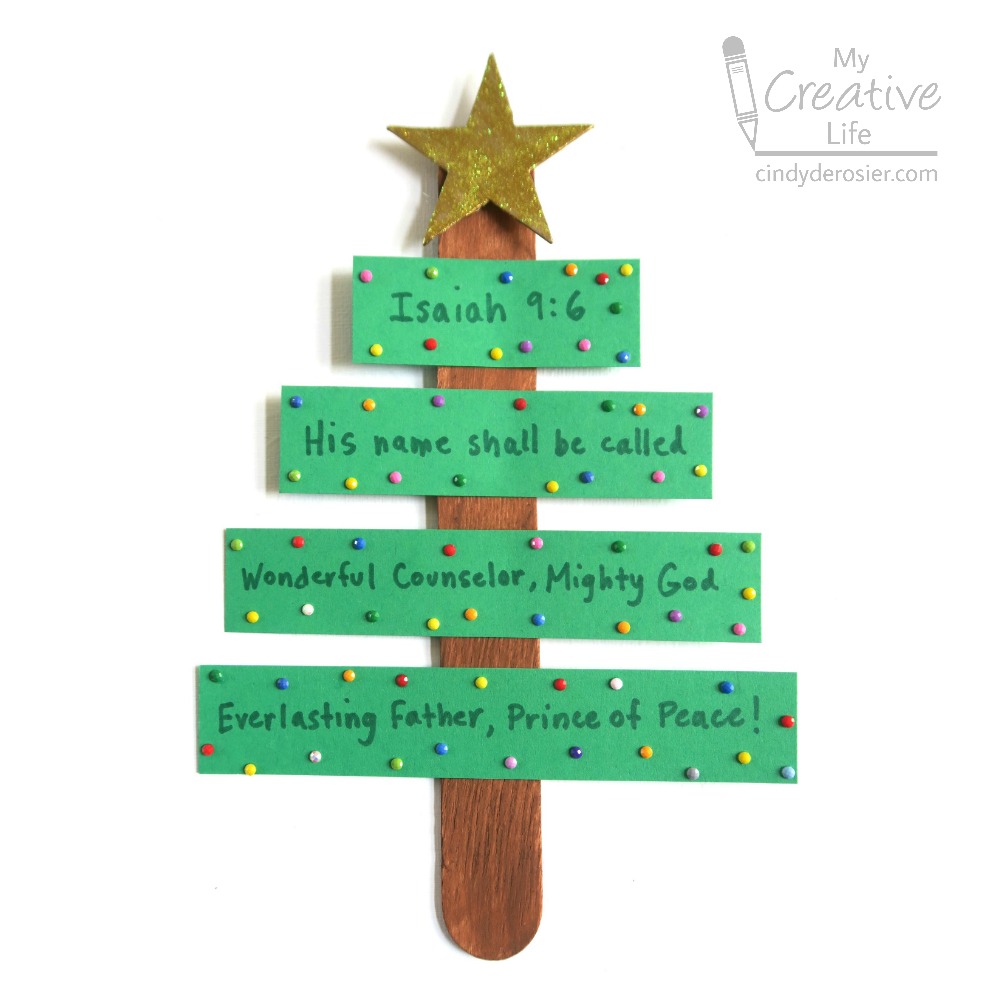 Bible Verse Christmas Tree  Fun Family Crafts