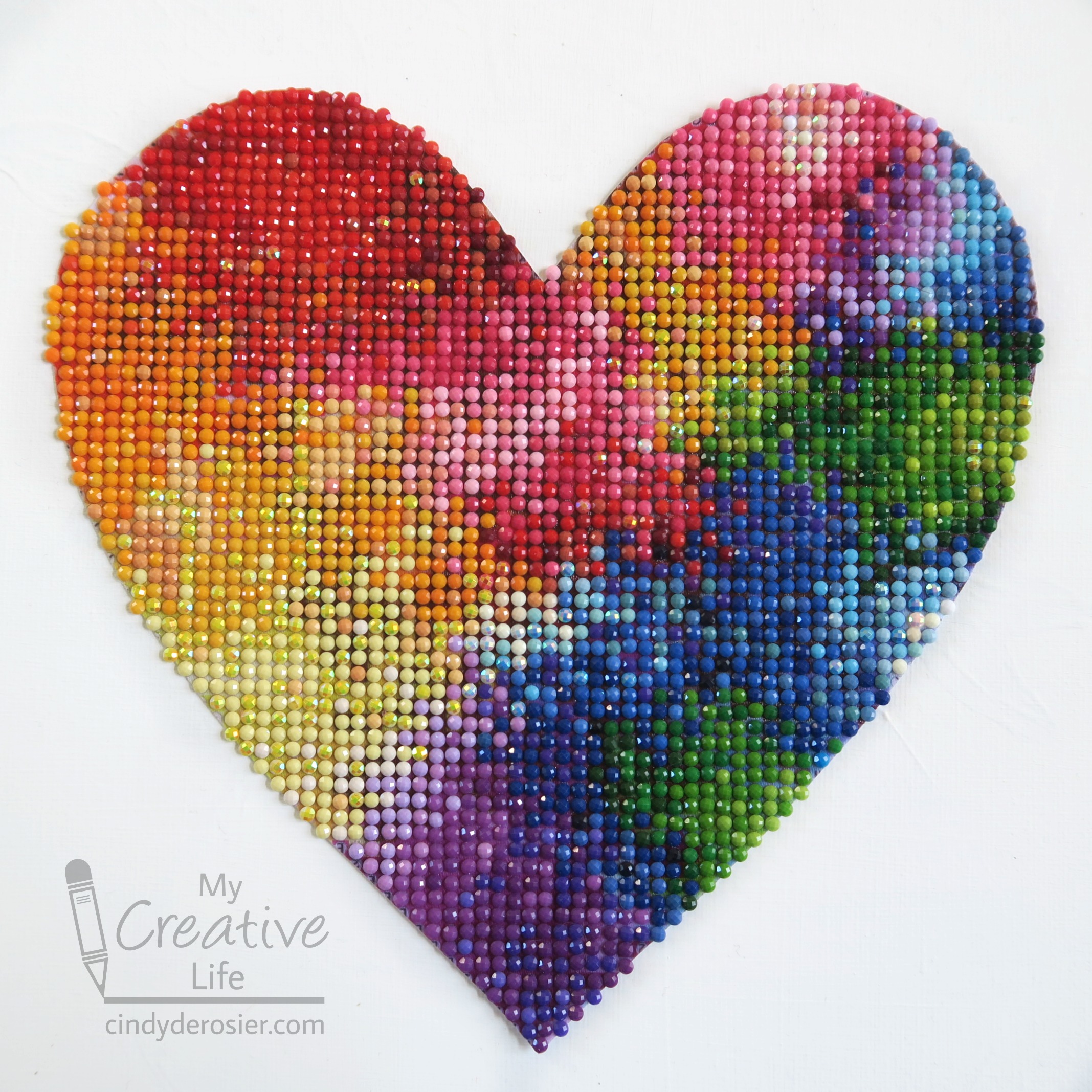 Heart Diamond Art | Fun Family Crafts