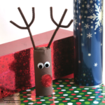 Cardboard Tube Reindeer Gift Packaging | Fun Family Crafts