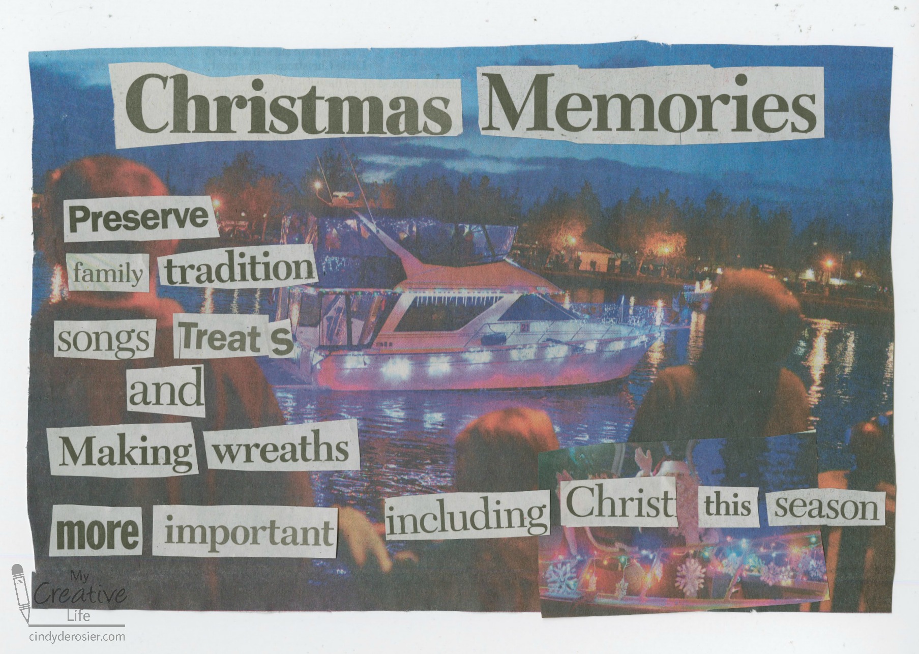 Holiday Found Poem Fun Family Crafts