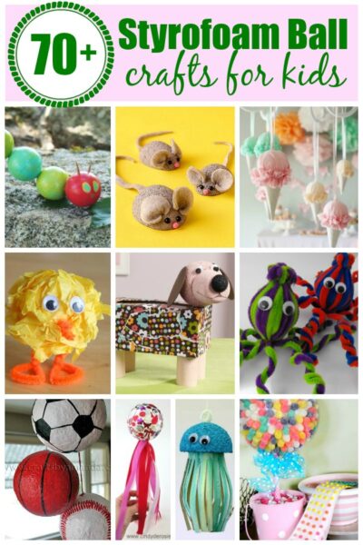 Styrofoam Ball Crafts for Kids