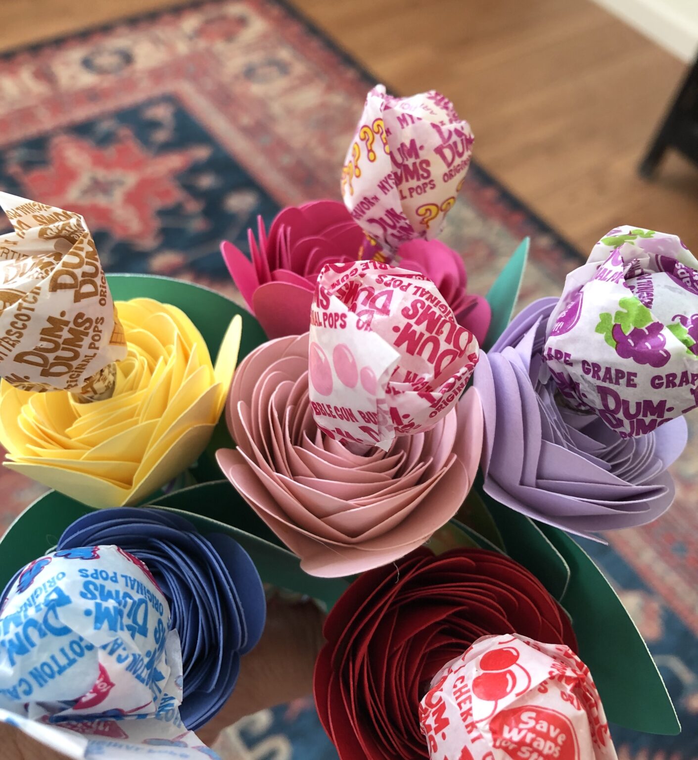 Paper Flower Lollipop Bouquet | Fun Family Crafts