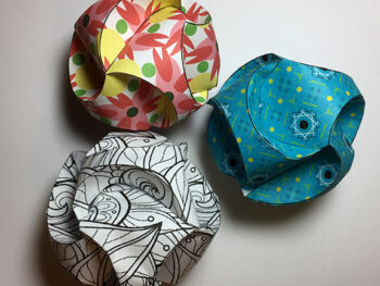 Dimensional Paper Balls | Fun Family Crafts