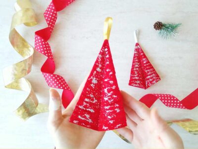 Fabric Christmas Tree Ornament | Fun Family Crafts