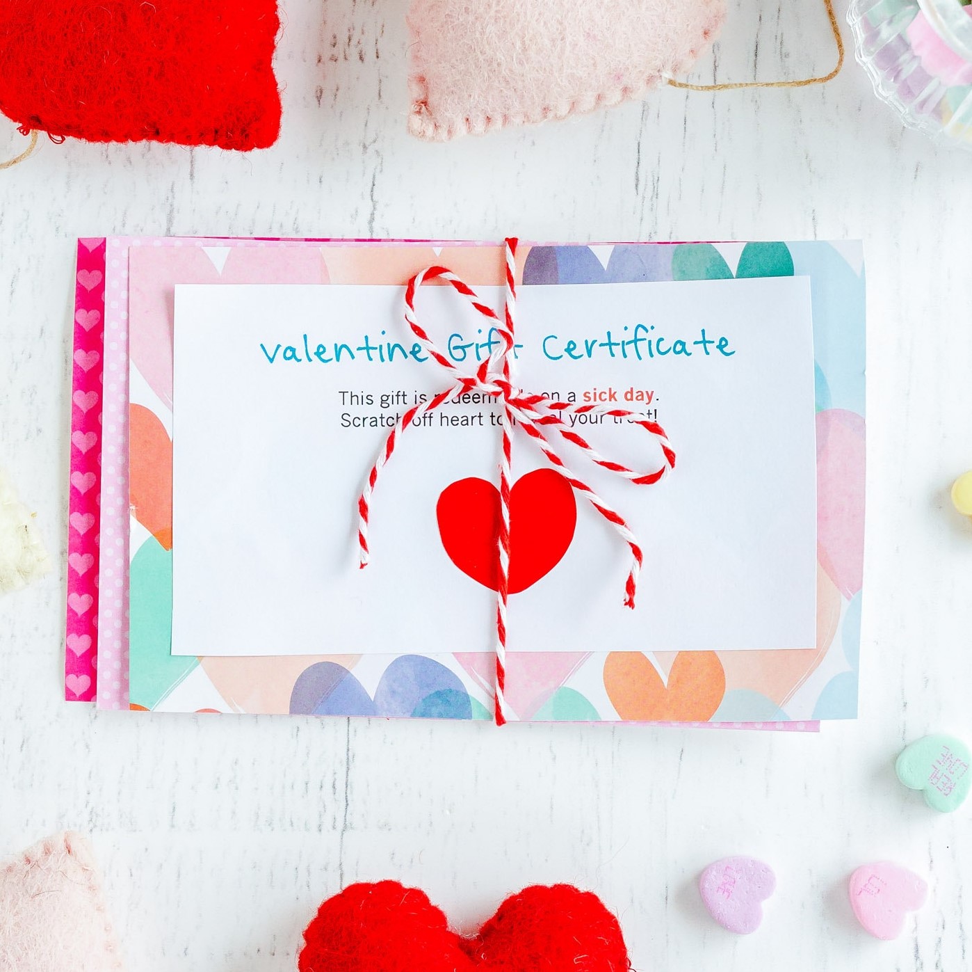 Scratch Off Valentine Gift Certificates Fun Family Crafts