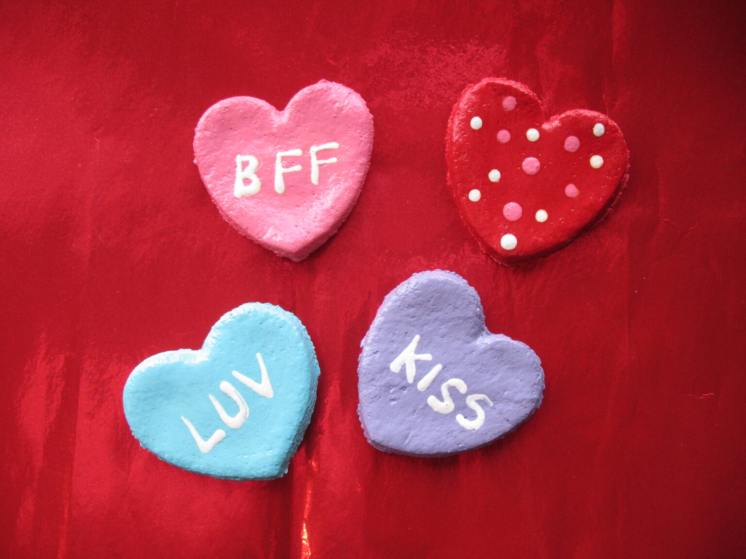 Salt Dough Conversation Heart Magnets | Fun Family Crafts