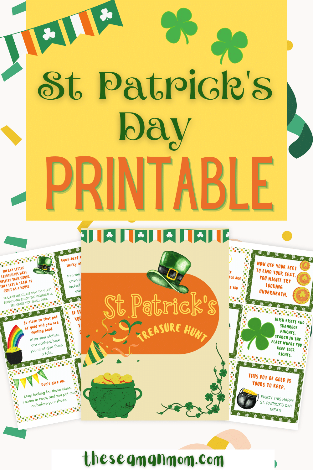 St. Patrick's Day Printable Treasure Hunt | Fun Family Crafts