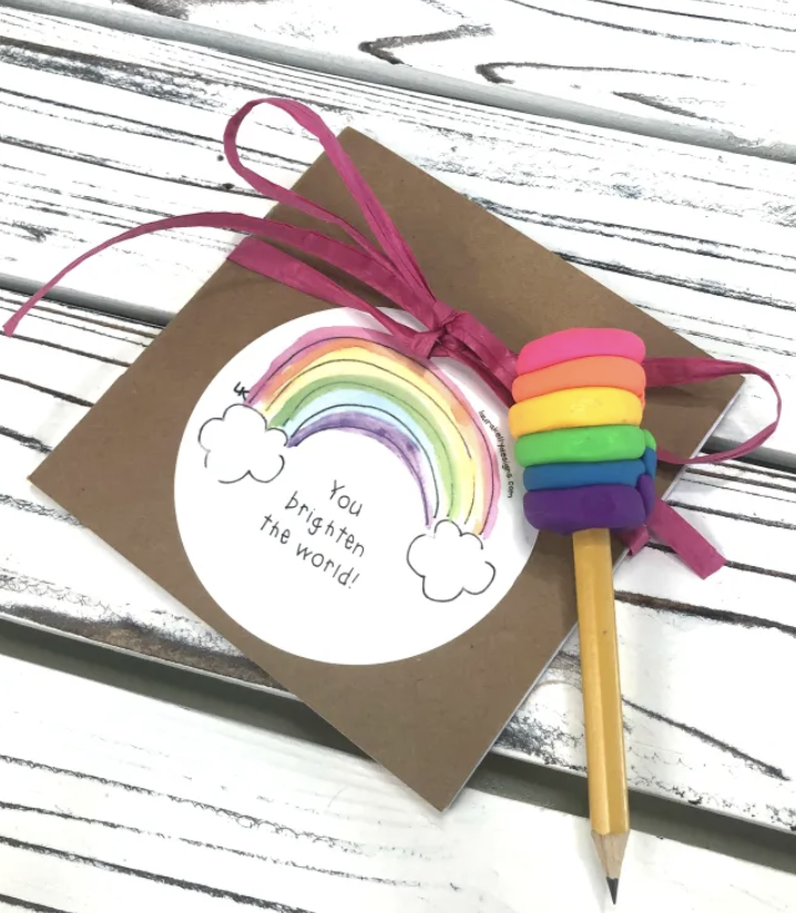 Clay Rainbow Erasers | Fun Family Crafts