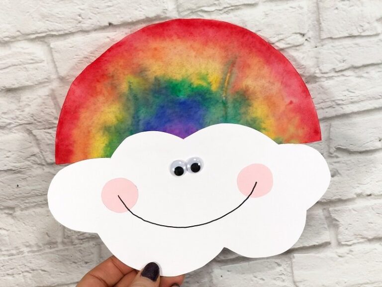 Watercolor Coffee Filter Rainbows Fun Family Crafts