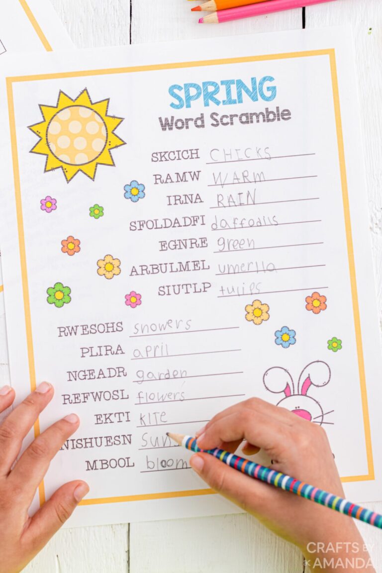 Spring Activity Sheets and Coloring Pages | Fun Family Crafts