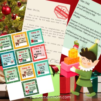Elf on the Shelf Printable Cards | Fun Family Crafts
