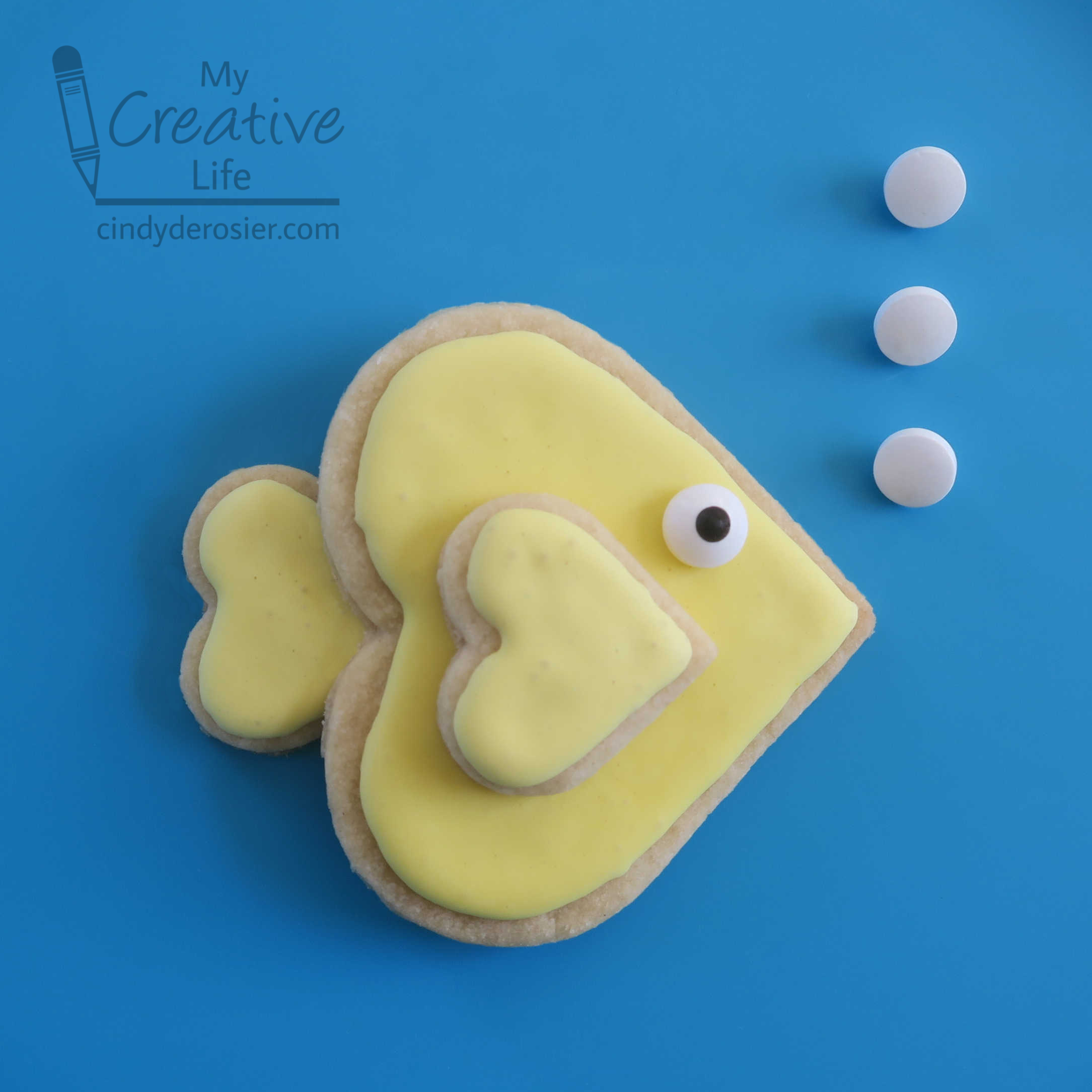 Heart Tropical Fish Cookies Fun Family Crafts   Heart Fish Cookie 