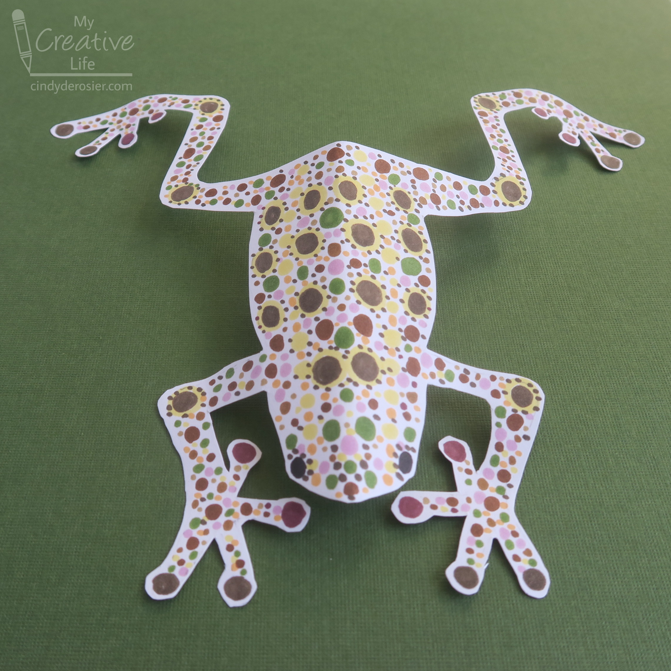 Easy & Fun Paper Bag Frog Puppet [Free Template] - Frosting and