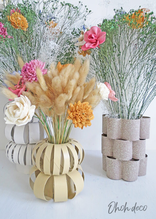 Vases from Recycled Materials
