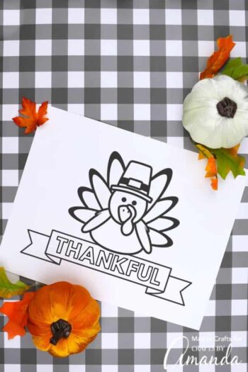 Thanksgiving Placemats Printables | Fun Family Crafts
